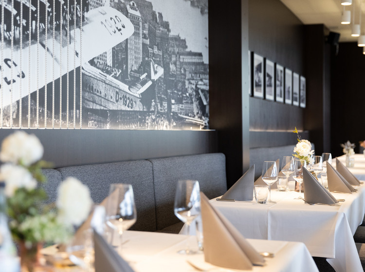 Layed out tables in the DO-X Restaurant